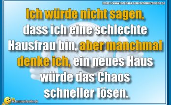 Eine schlechte Hausfrau