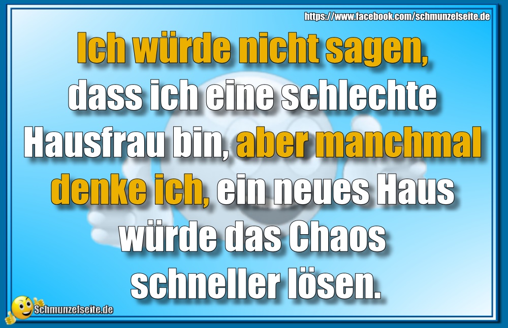 Eine schlechte Hausfrau