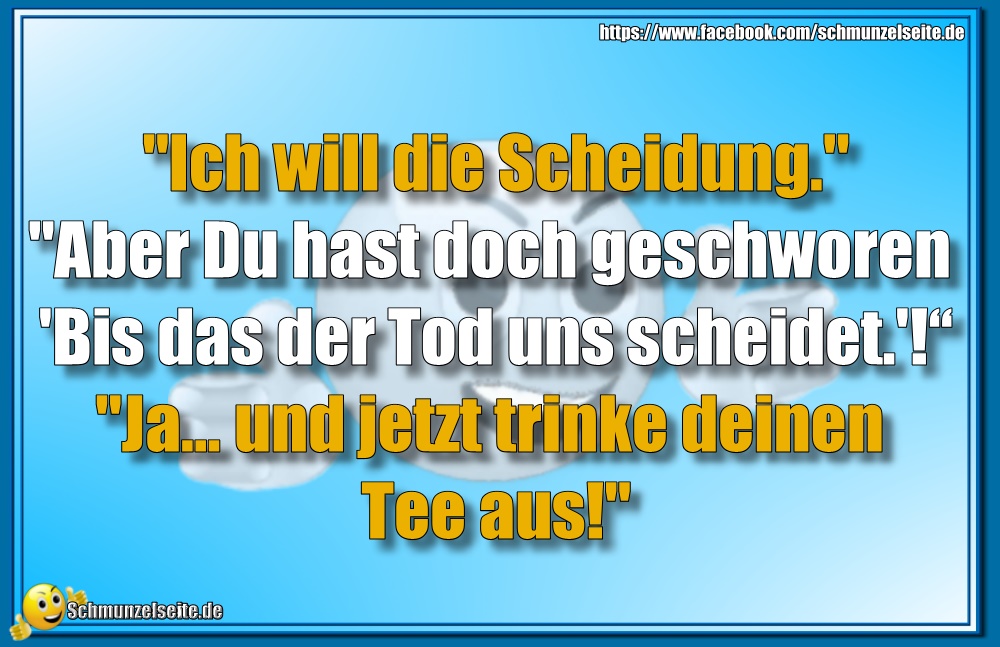 Ich will die Scheidung