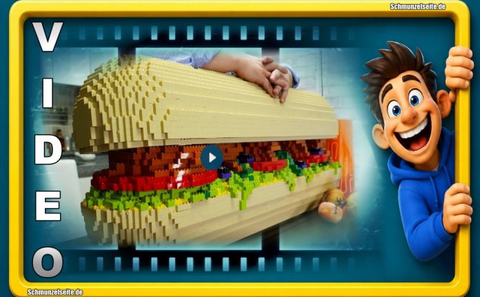 Ein Lego - Sandwich sieht man auch nicht jeden Tag. Tolle Idee.