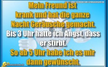 Mein Freund ist krank
