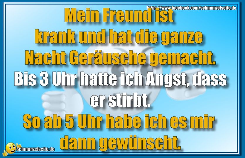 Mein Freund ist krank