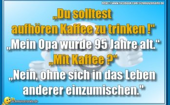 Mit Kaffee