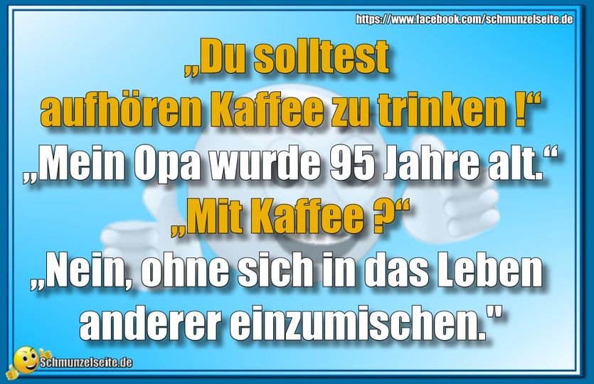 Mit Kaffee