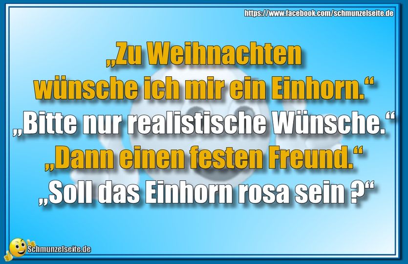 Zu Weihnachten wünsche ich mir