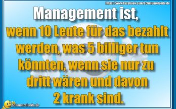 Management ist, wenn