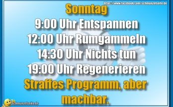 Sonntag entspannen