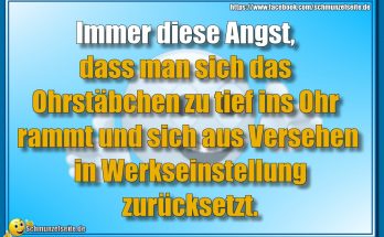 Immer diese Angst