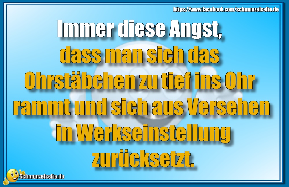 Immer diese Angst
