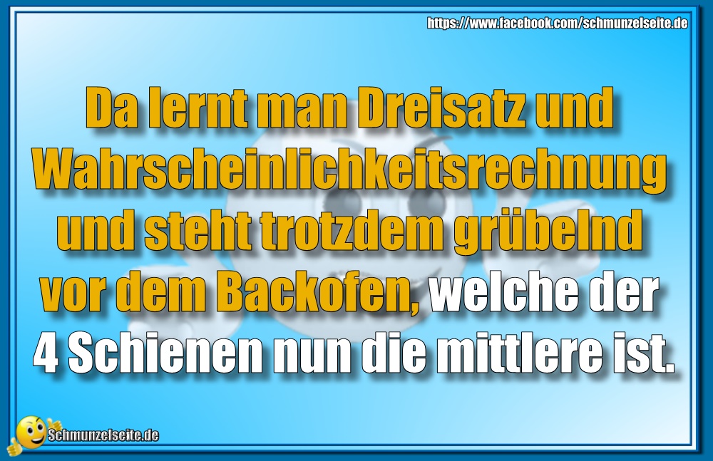 Vor dem Backofen