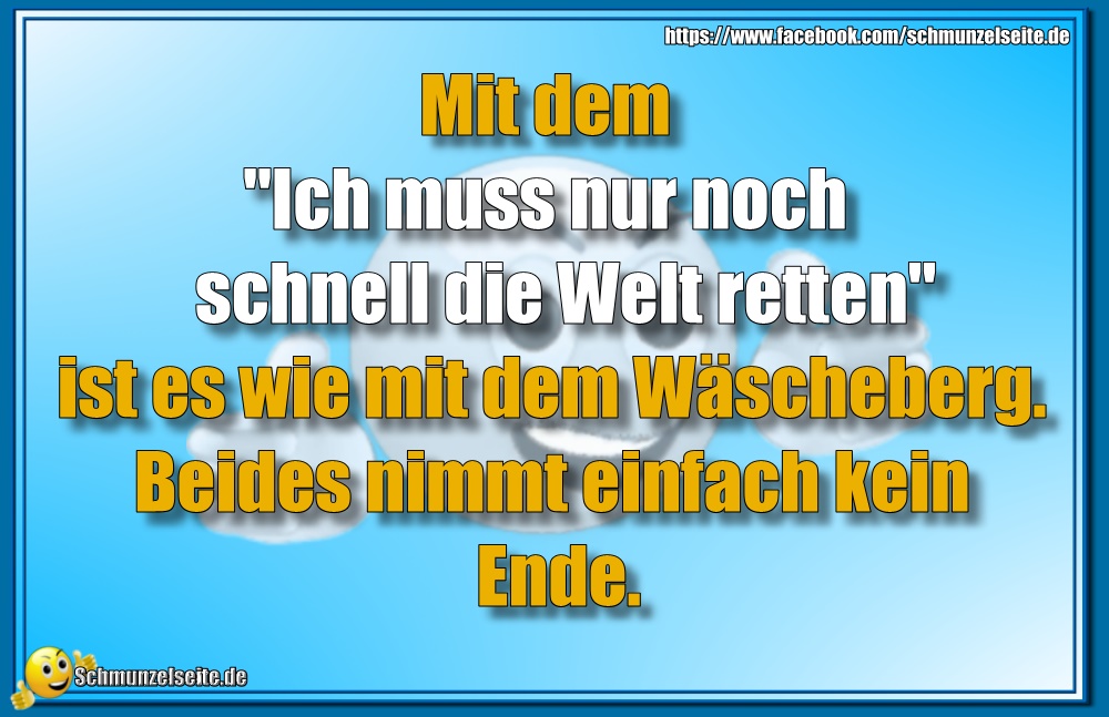 Die Welt retten