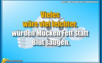 Fett statt Blut