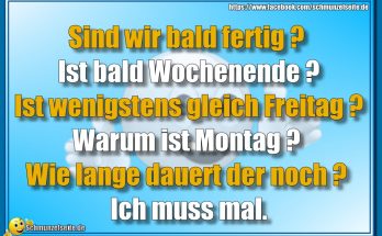 Ich muss mal