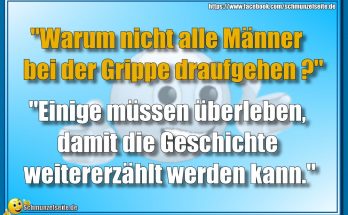 Männer bei der Grippe