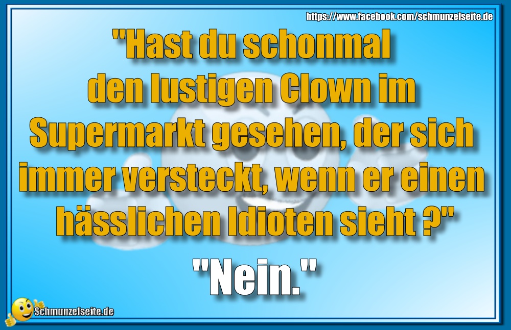 Clown im Supermarkt