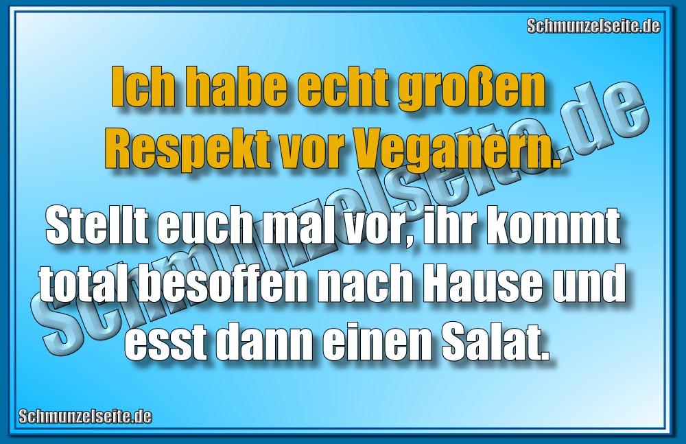 Respekt vor Veganern