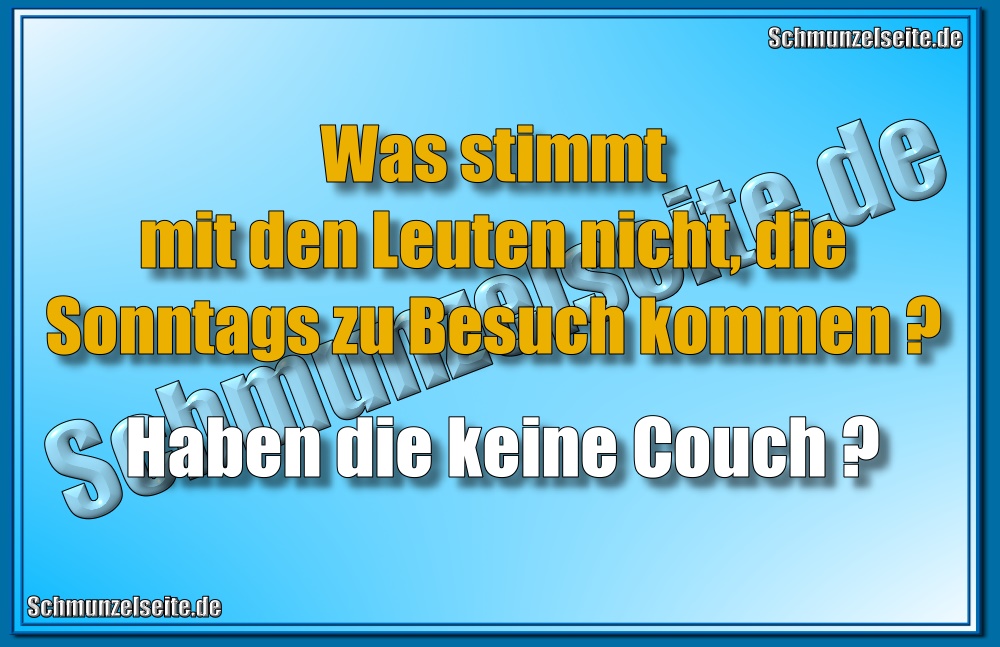 Sonntags zu Besuch