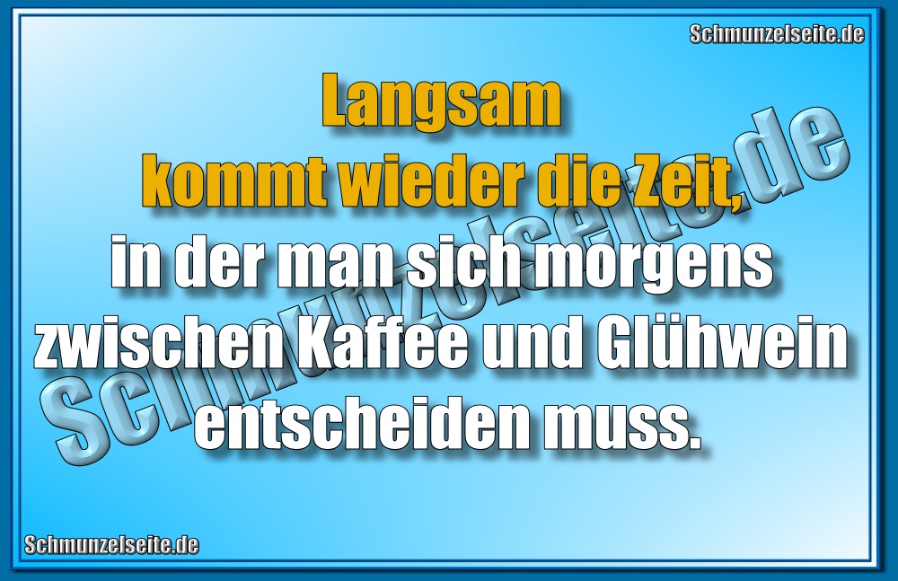 Kaffee und Glühwein