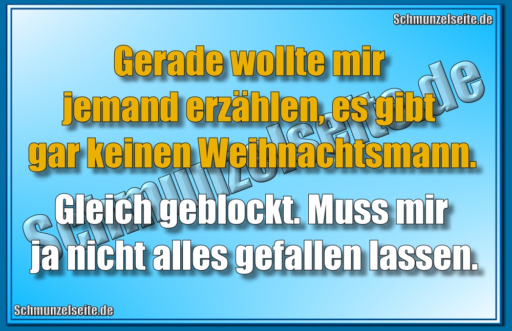 Weihnachtsmann geblockt