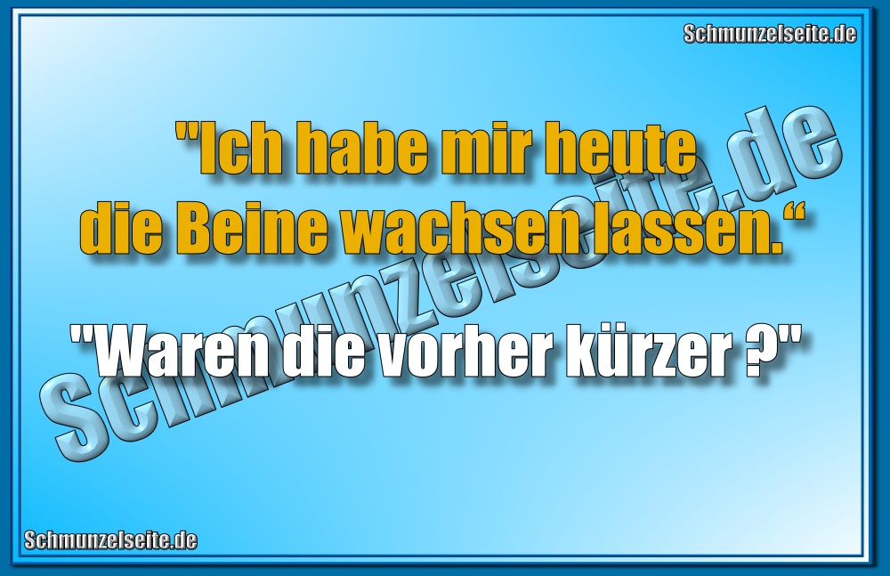 Beine wachsen