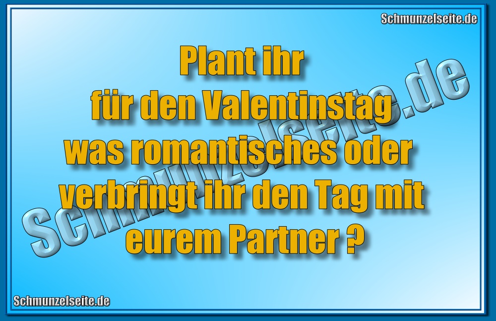 Valentinstag mit Partner
