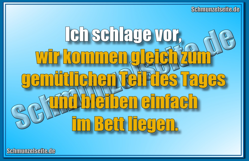 Im Bett liegen