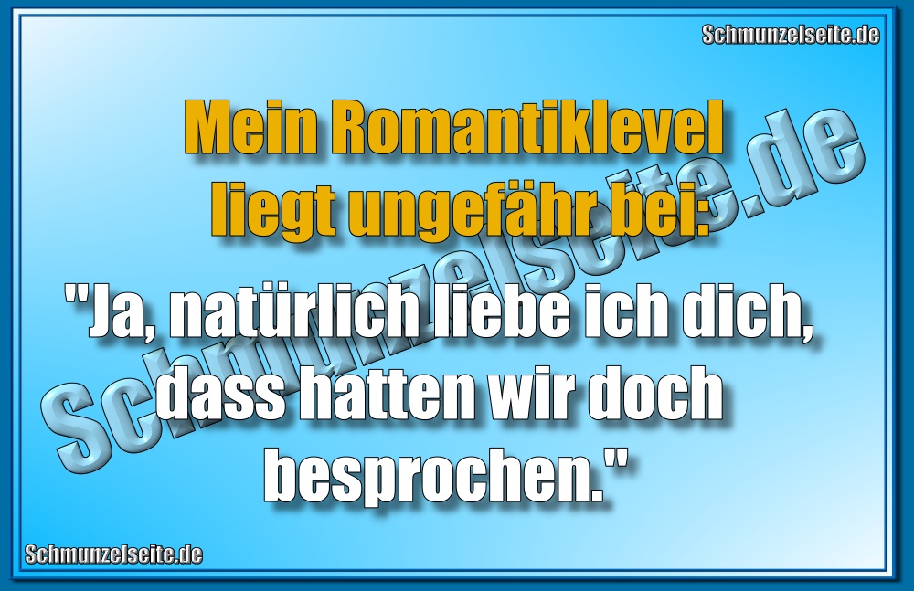 Mein Romantiklevel
