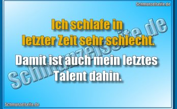 Mein letztes Talent