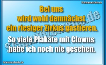 Plakate mit Clowns