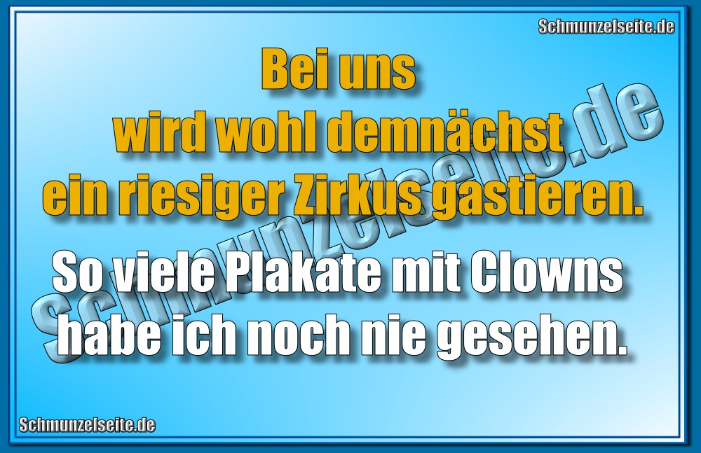 Plakate mit Clowns