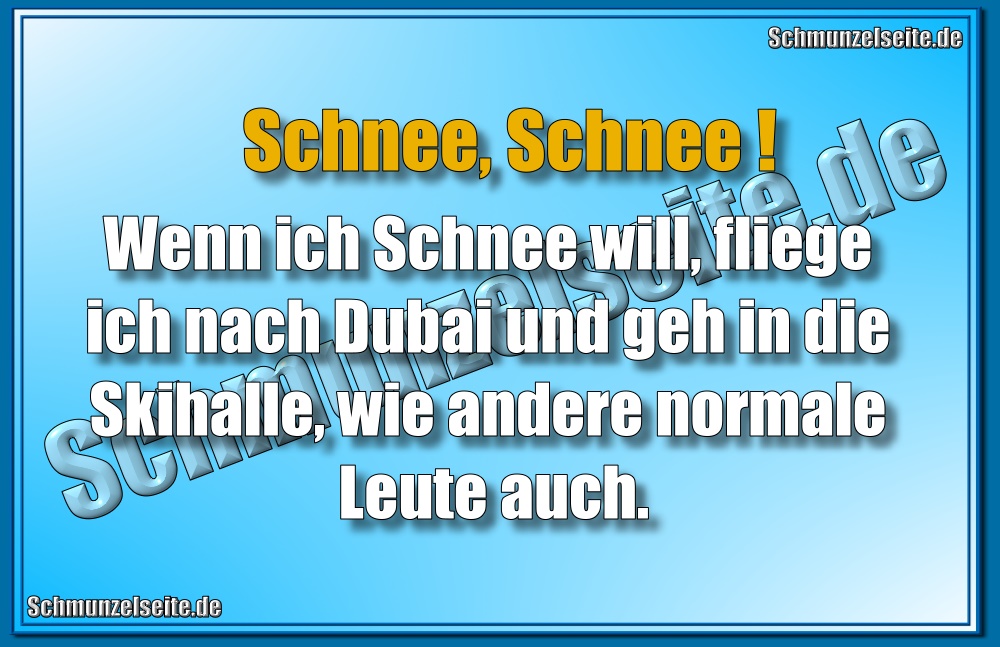 Schnee