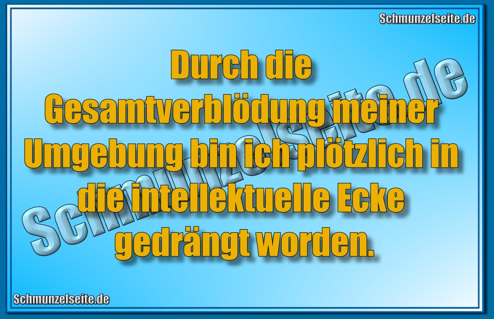 Gesamtverblödung
