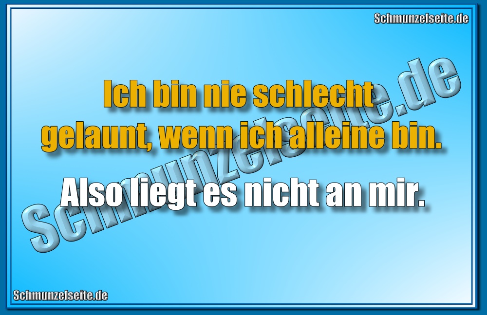 Schlecht gelaunt
