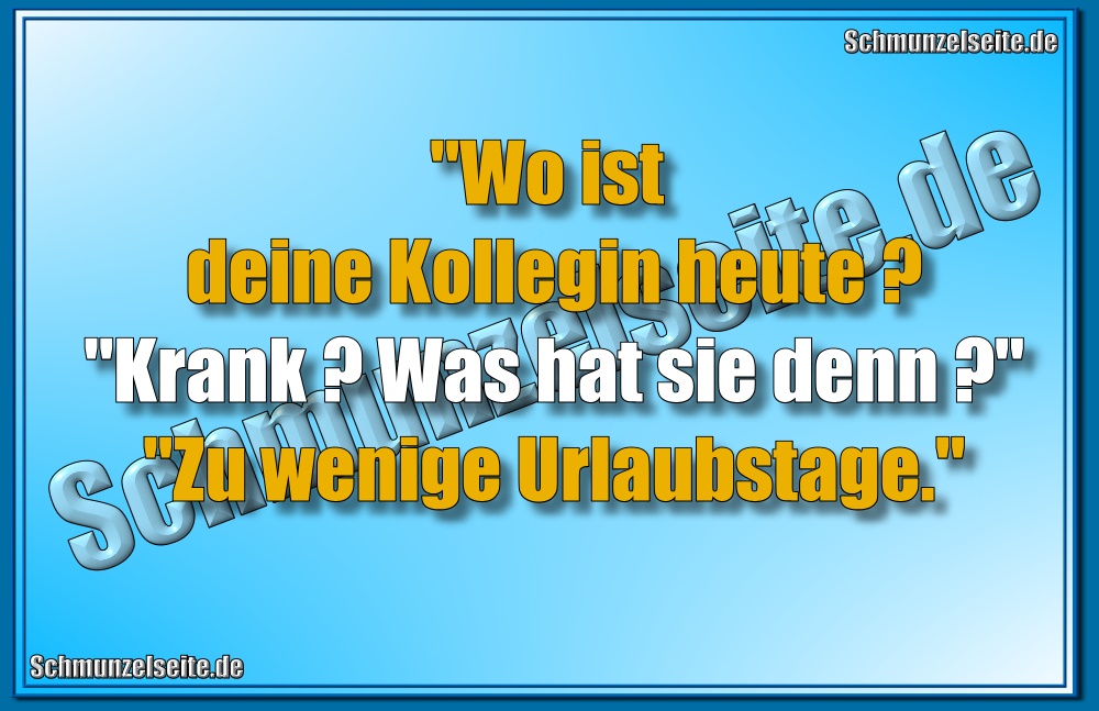 Zu wenige Urlaubstage