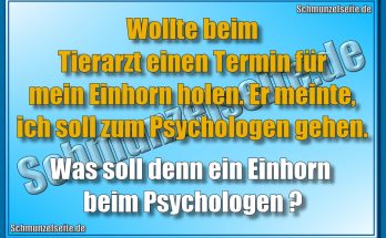 Einhorn beim Psychologen