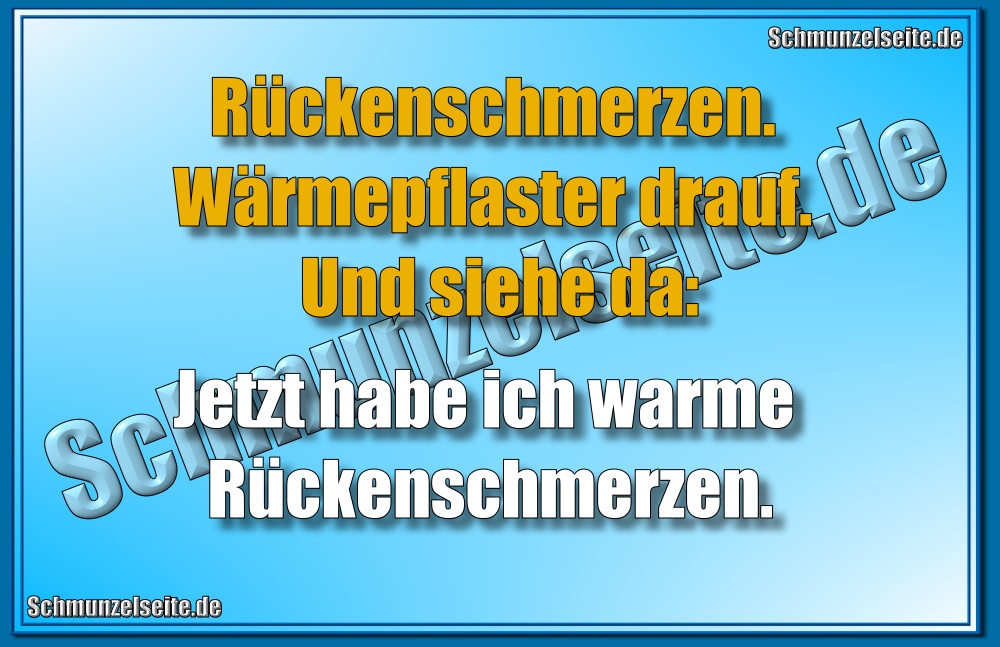 Rückenschmerzen