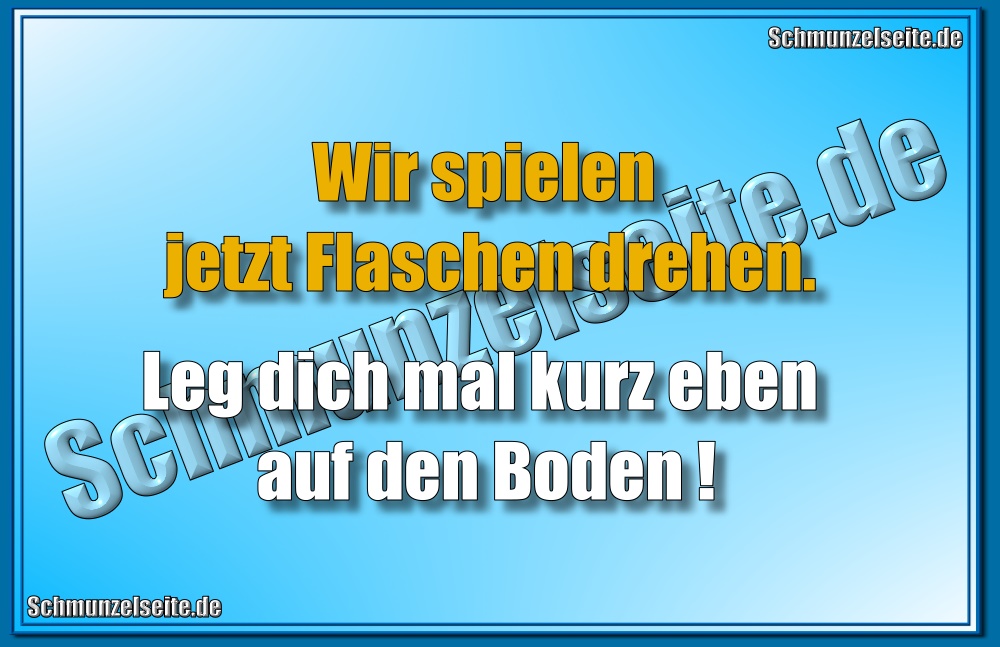Flaschen drehen