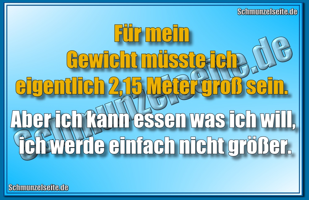 Mein Gewicht