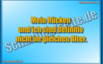 Mein Rücken