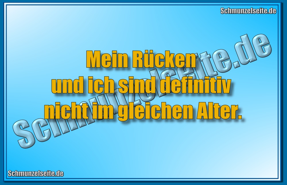 Mein Rücken