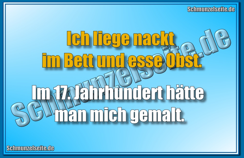 Nackt im Bett