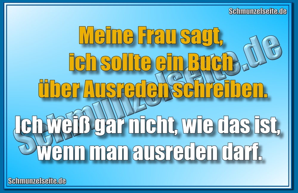 Buch über Ausreden