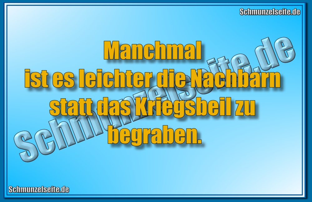 Nachbarn begraben