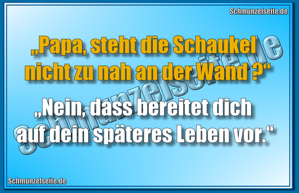 Schaukel an der Wand