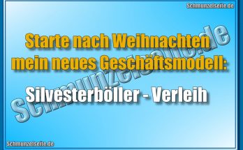 Starte nach Weihnachten mein neues Geschäftsmodell: Silvesterböller-Verleih