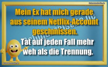 Mein Ex hat mich gerade aus seinem Netflix-Account geschmissen. Tat auf jeden Fall mehr weh als die Trennung.