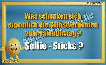 Was schenken sich eigentlich die Selbstverliebten zum Valentinstag? Selfie-Sticks?
