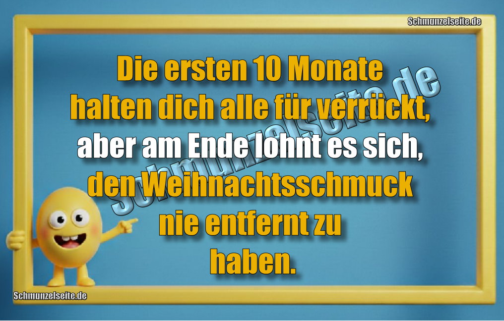 Die ersten 10 Monate halten dich alle für verrückt, aber am Ende lohnt es sich, den Weihnachtsschmuck nie entfernt zu haben.