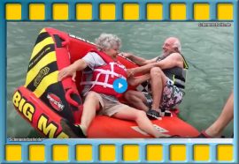 Oma und Opa haben Spaß in diesem Video. Da geht ne Menge schief.