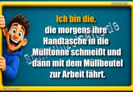Handtasche in die Mülltonne